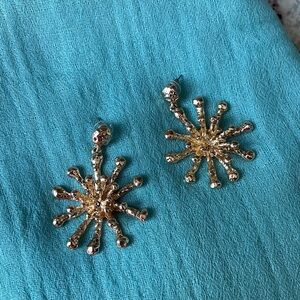 Gold Starburst Earrings